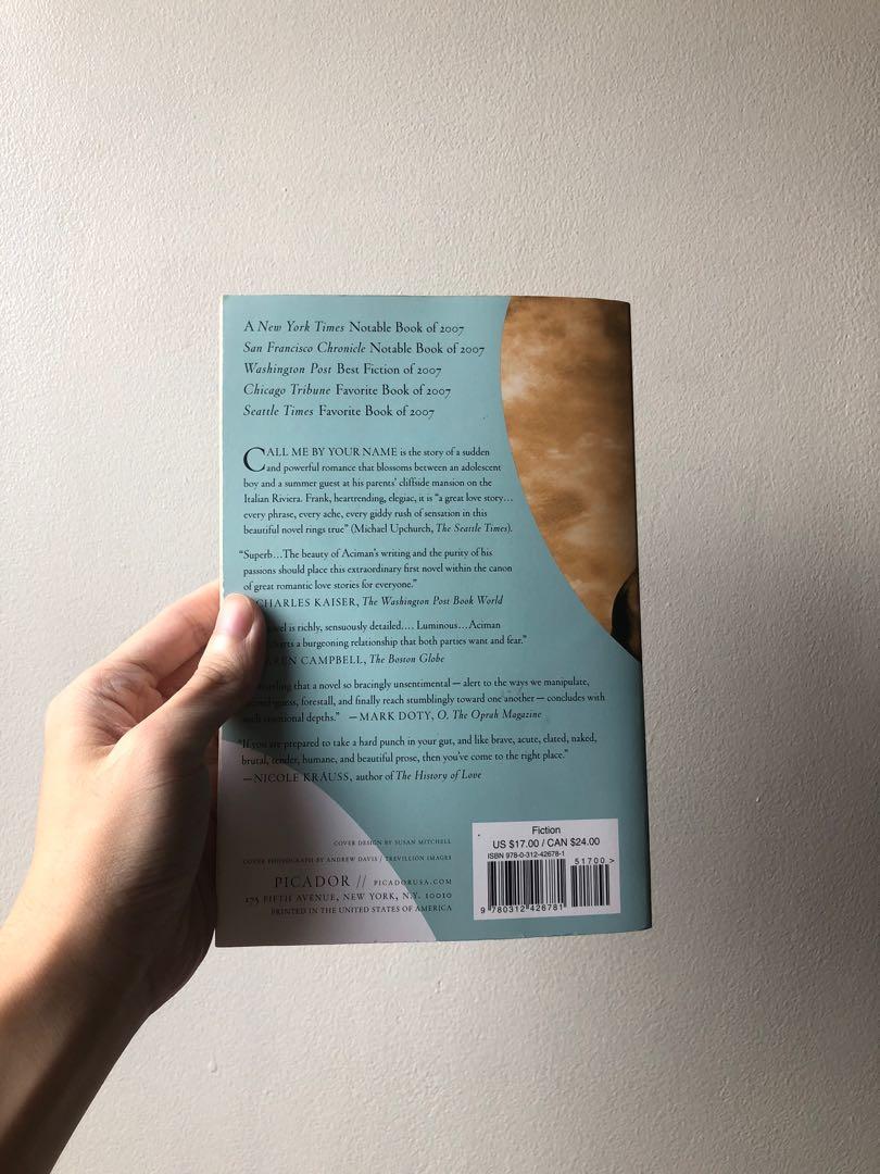 Call Me By Your Name Andre Aciman Original Cover Books Books On Carousell Call Me By Your Name Andre Aciman Original Cover Books Books On Carousell