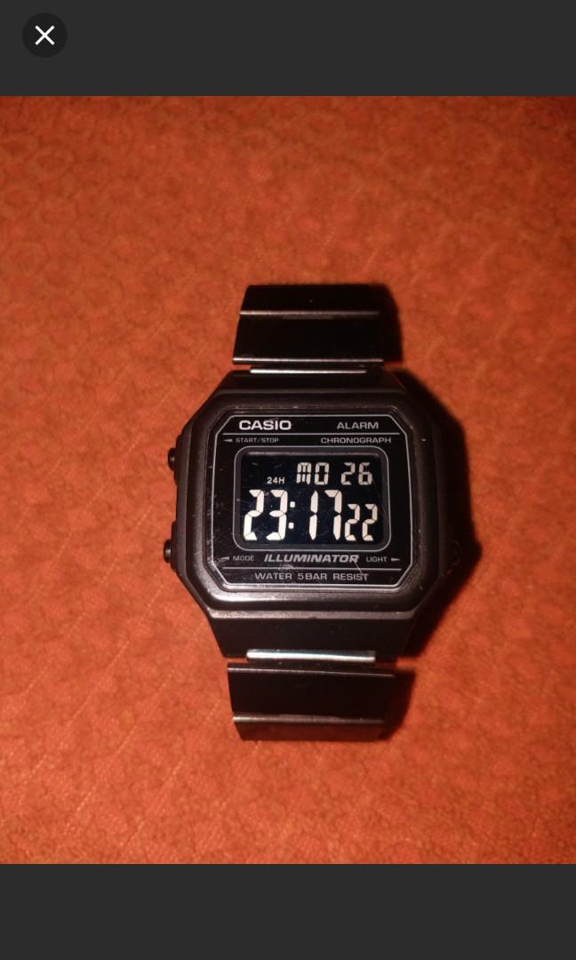 Casio b650w black on sale