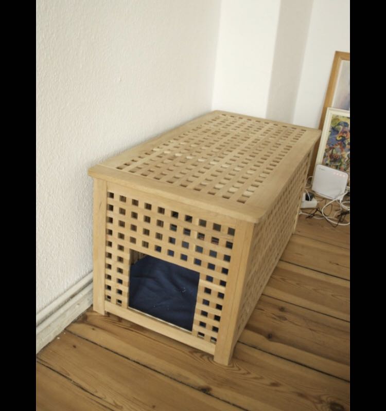 cat litter box ikea hol table hack pet supplies homes other pet accessories on carousell
