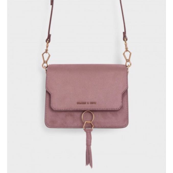 CHARLES KEITH Tassel Detail Crossbody Bag Mauve Women s Fashion Bags Wallets Cross body Bags on Carousell
