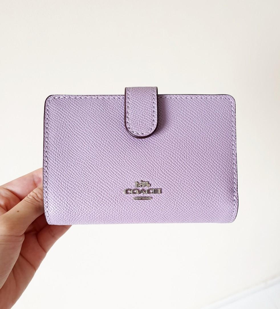 coach lilac wristlet