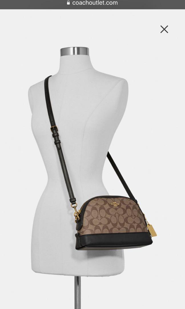 Coach Dome Crossbody In Signature Canvas, Women's Fashion, Bags