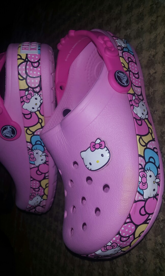 Crocs light up hello kitty, Babies & Kids, Baby Nursery & Kids