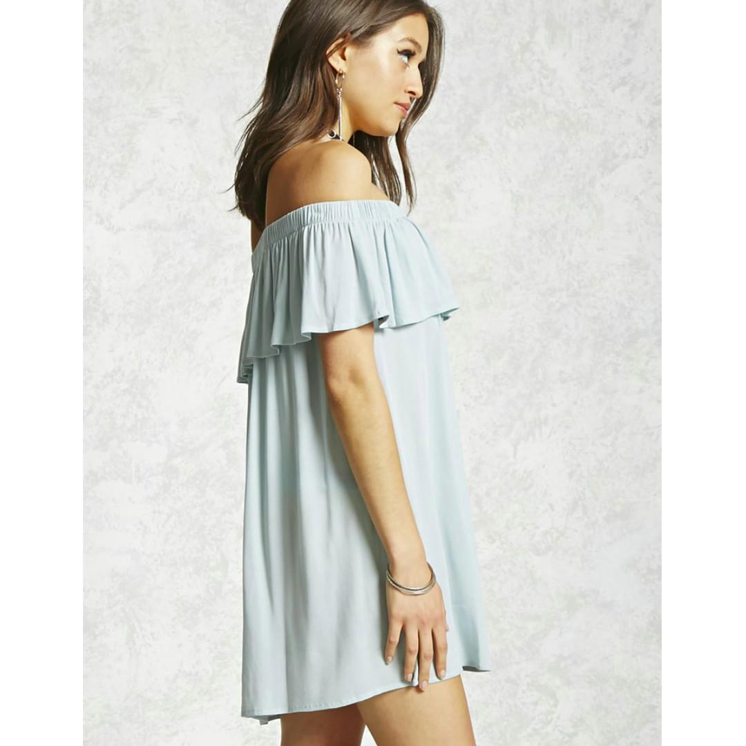 Forever 21 F21 Ruffles Off Shoulder Dress Formal Casual, Women's Fashion,  Dresses & Sets, Dresses on Carousell