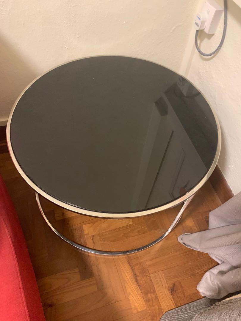 Glass Coffee Table circa 70s funk deco, Furniture & Home Living ...