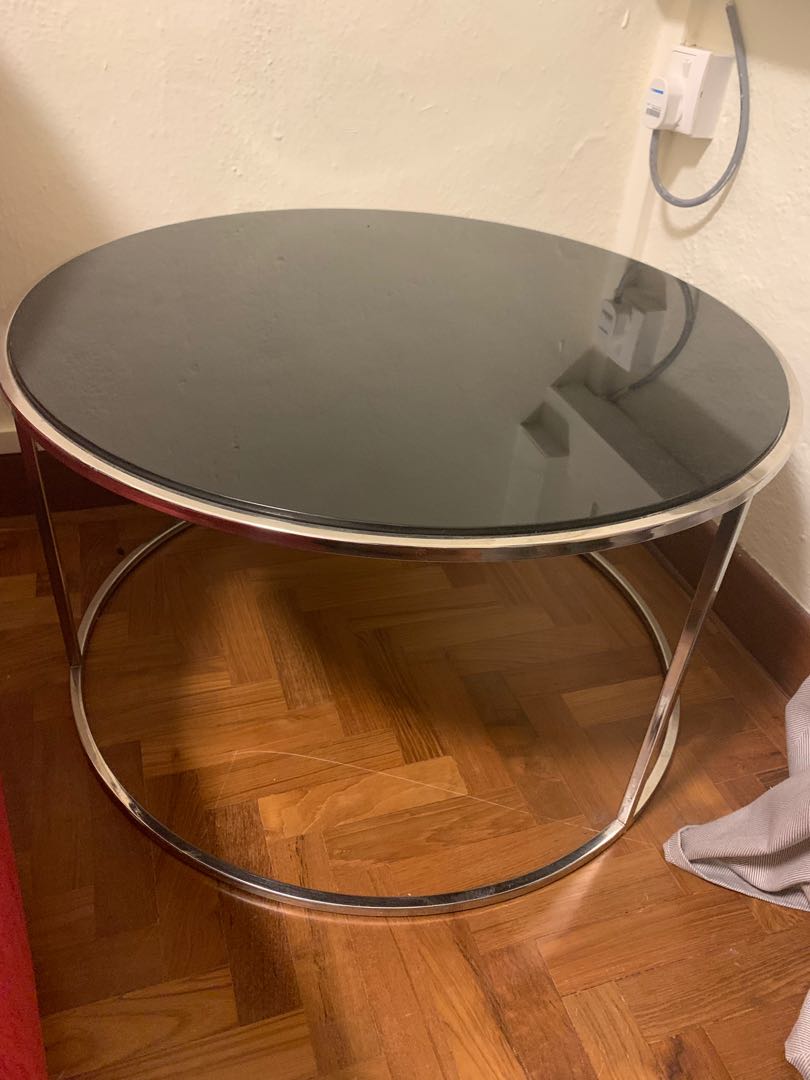 Glass Coffee Table circa 70s funk deco, Furniture & Home Living ...