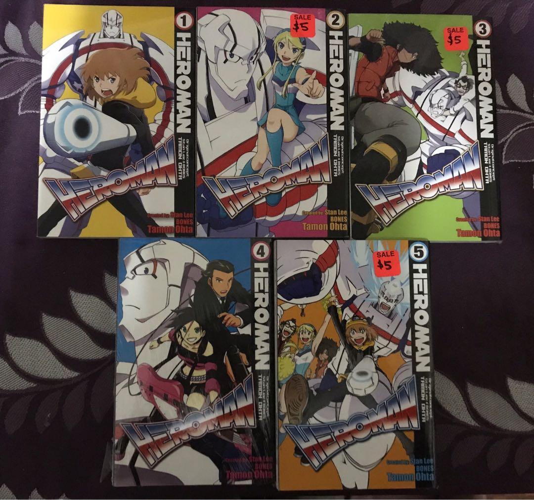 Magazines,　1-5,　on　Books　Carousell　Comics　Hobbies　Heroman　Toys,　fullset　Manga