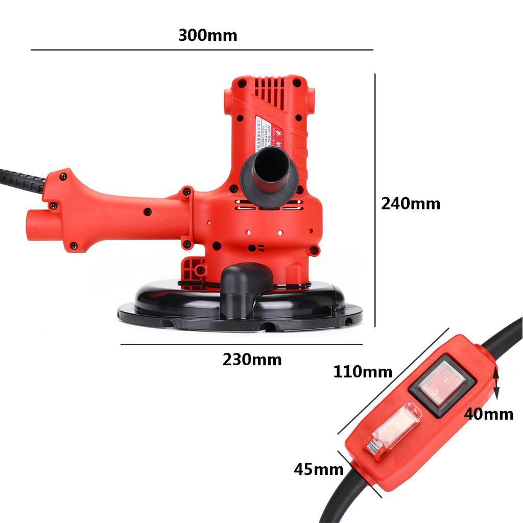 HOT!Electric Drywall Sander Dust Free Vacuum Sanding Disc System Gyprock Plaster, Furniture