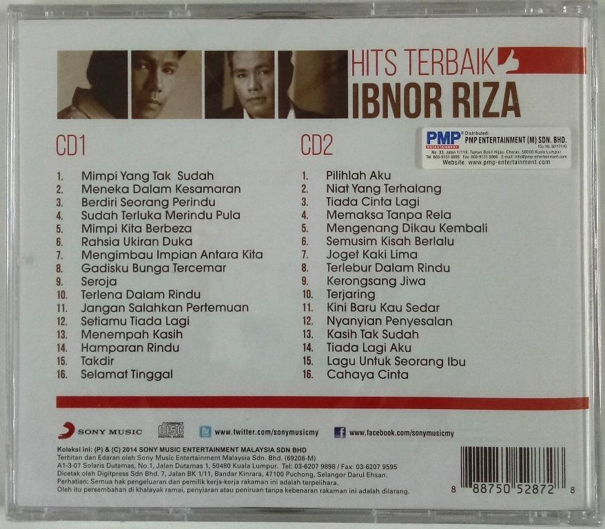 IBNOR RIZA Hits Terbaik 2CD, Music & Media, CD's, DVD's, & Other 