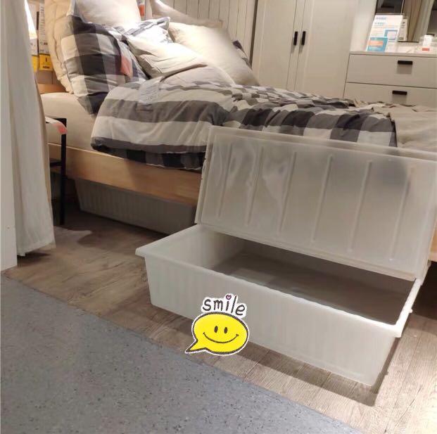 Ikea 宜家床底膠箱寵物箱塑膠箱大容量浴室盆儲物箱收納箱貯物箱 傢俬 家居 其他 Carousell