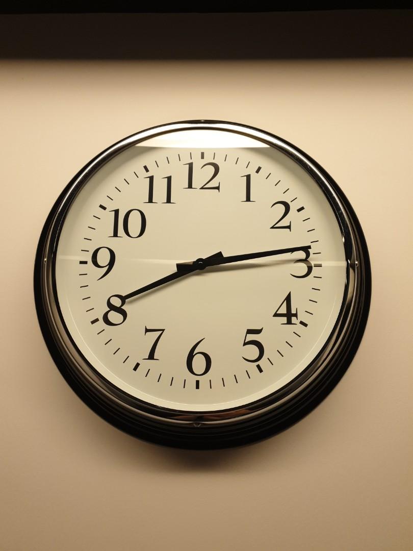 IKEA Bravur wall clock, Furniture & Home Living, Home Decor, Wall Decor