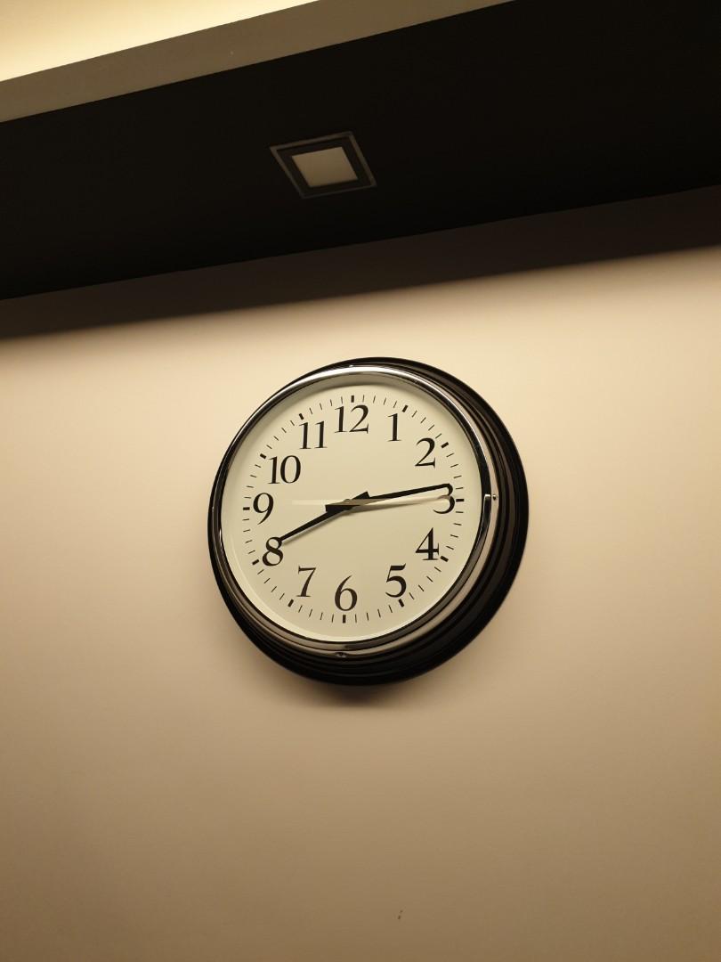 IKEA Bravur wall clock, Furniture & Home Living, Home Decor, Wall Decor