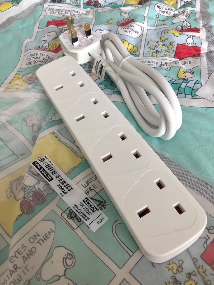IKEA Extension Cord, TV & Home Appliances, Electrical, Adaptors