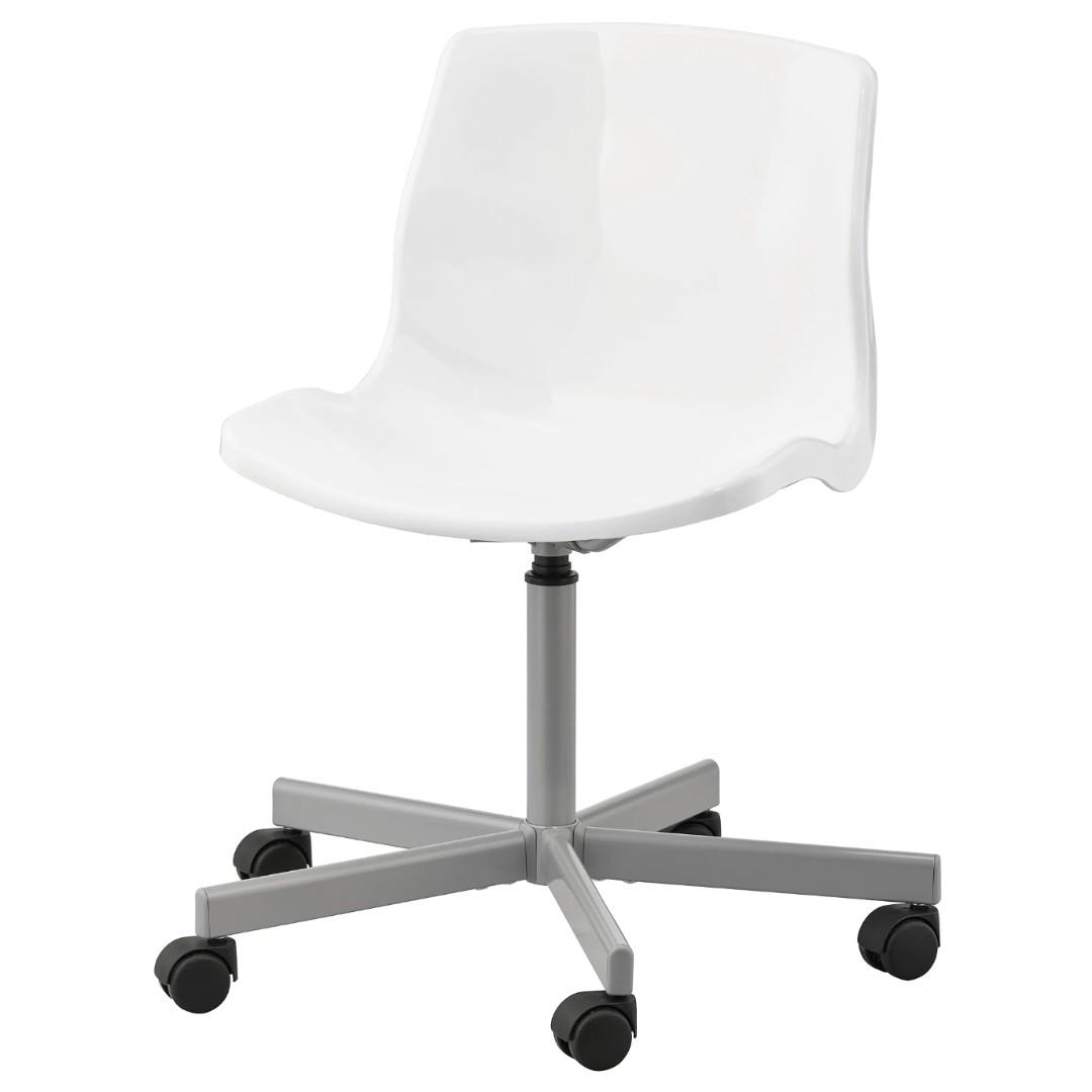 Ikea Snille White Swivel Chair Furniture Tables Chairs On Carousell