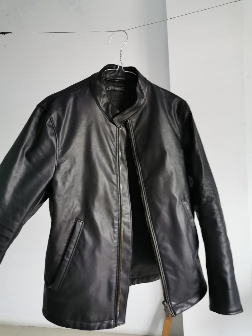 Jaket kulit uniqlo deals