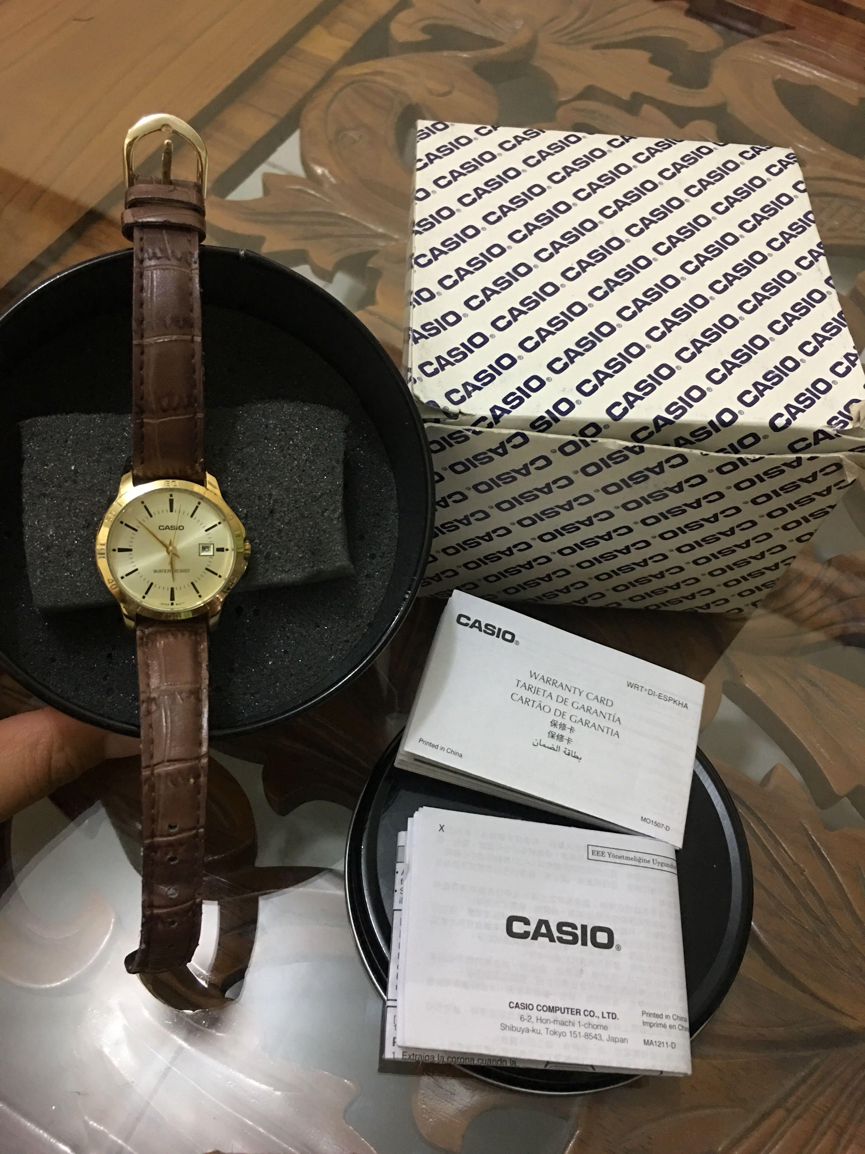 Jam Casio. ORIGINAL. Lengkap dengan surat kotak dllnya, Fesyen Wanita