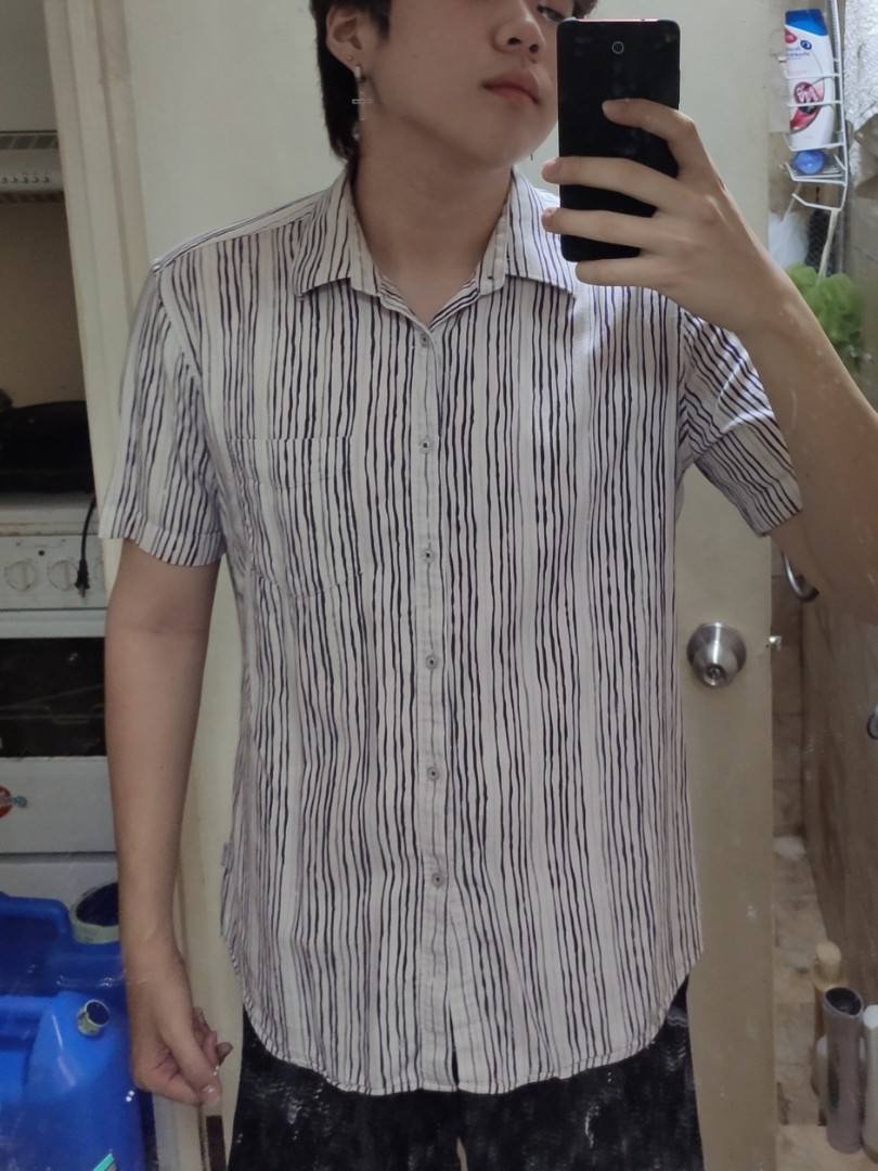 Korean Style Polo Short Sleeve Shirt, Men's Fashion, Tops & Sets