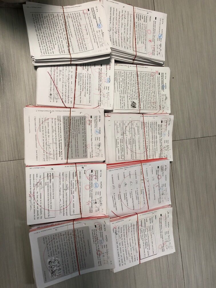 Kumon English level P5 to Sec1, Hobbies & Toys, Books & Magazines, Assessment Books on Carousell