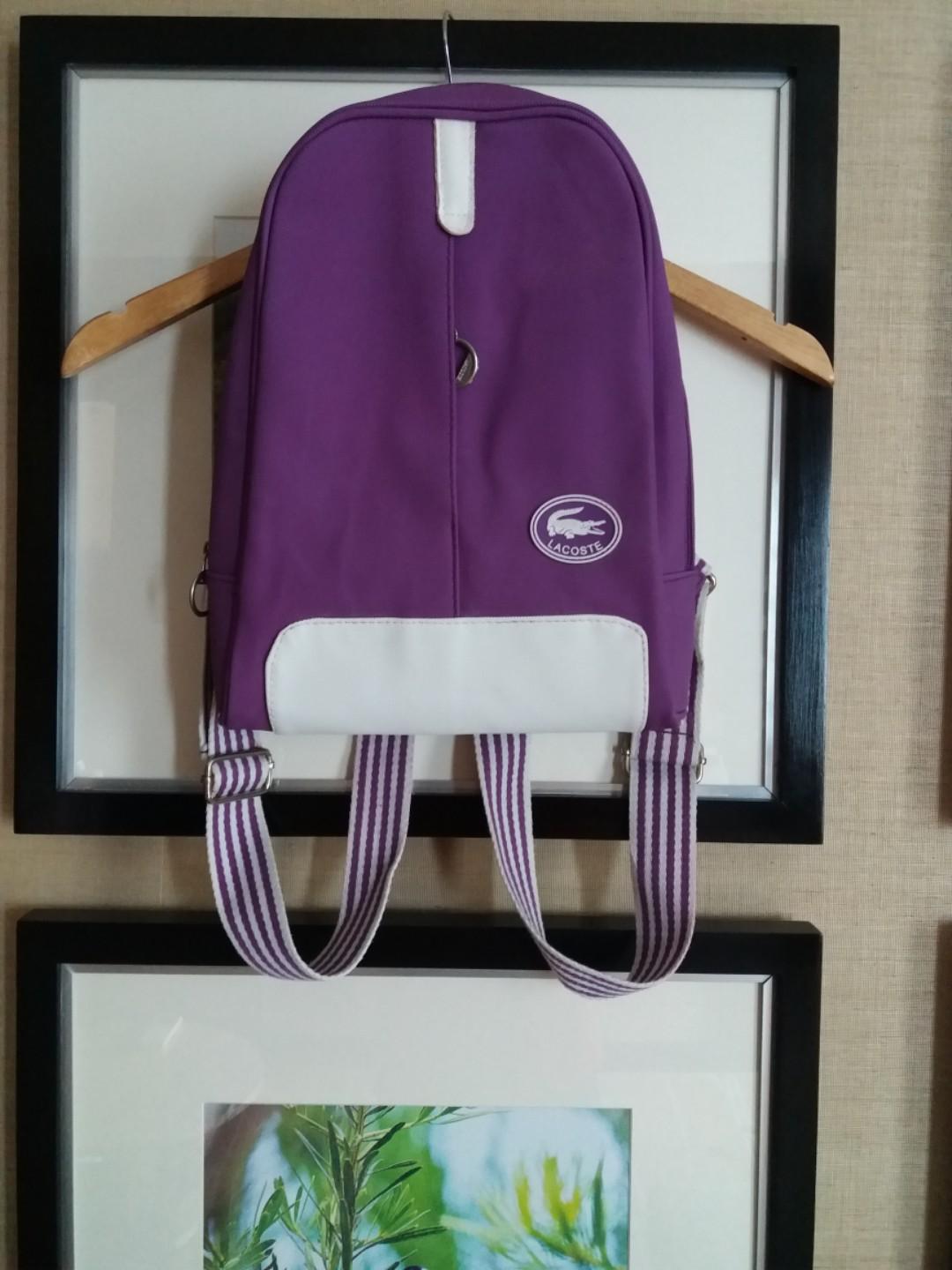 lacoste ladies backpack