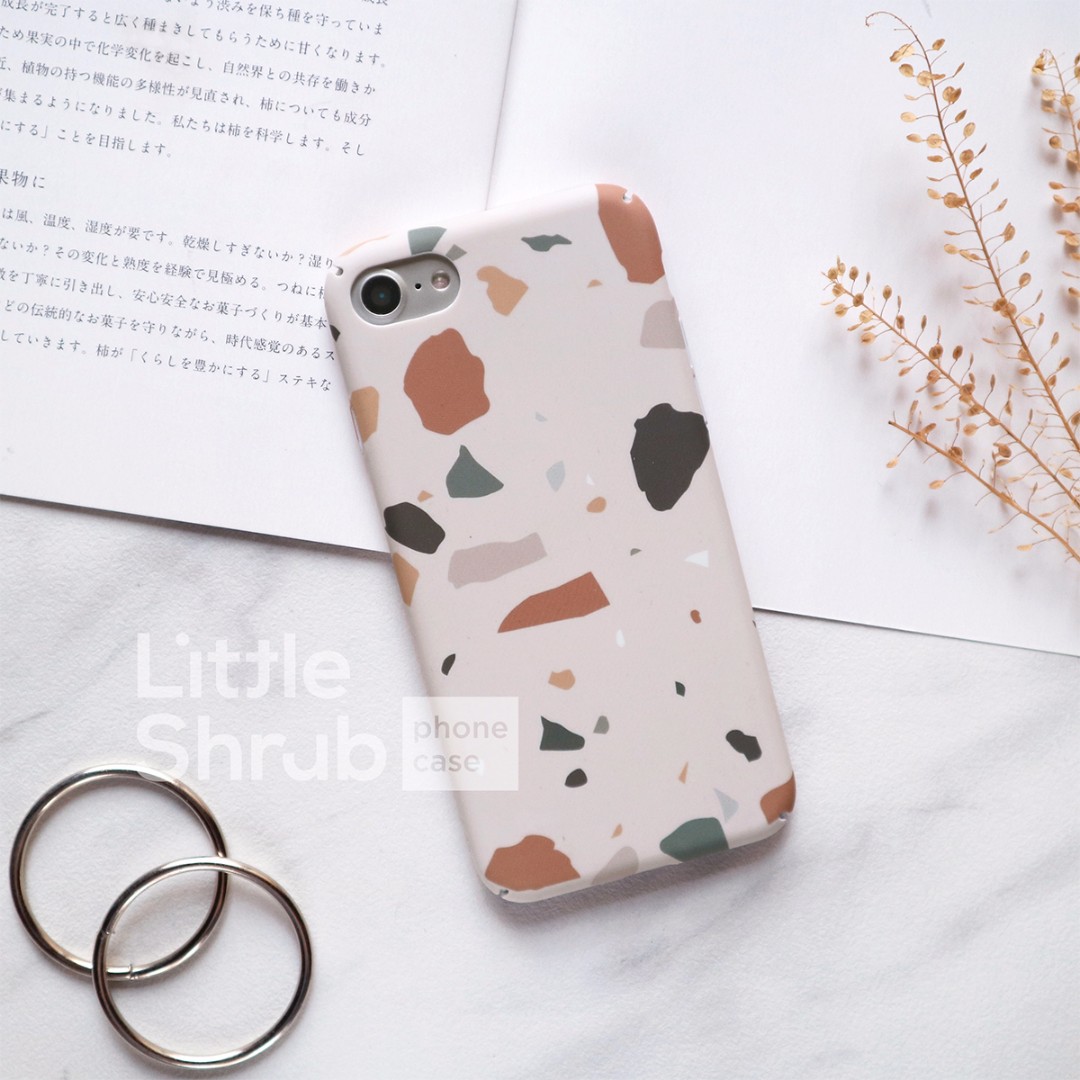 Little Shrub Iphone Terrazzo Hard Phone Case Mobile Phones Gadgets Mobile Gadget Accessories Cases Sleeves On Carousell
