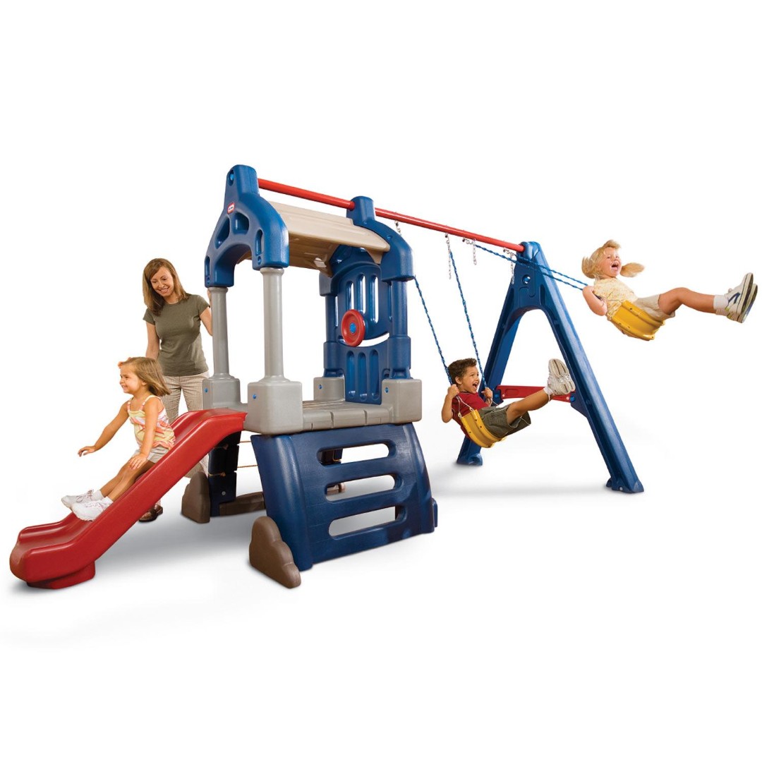 little tikes swing and slide playset