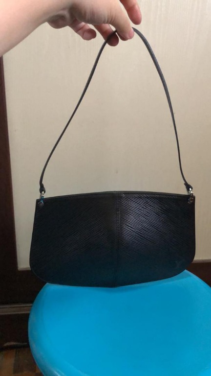 Louis Vuitton, Bags, Louis Vuitton Epi Demi Lune Pochette Black Bag