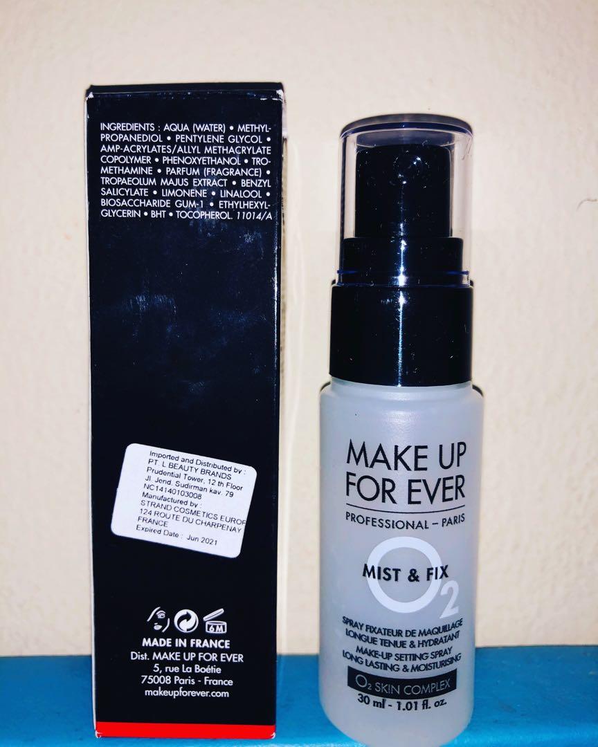 Make Up For Ever Make Up Setting Spray Kesehatan Kecantikan Rias Wajah Di Carousell