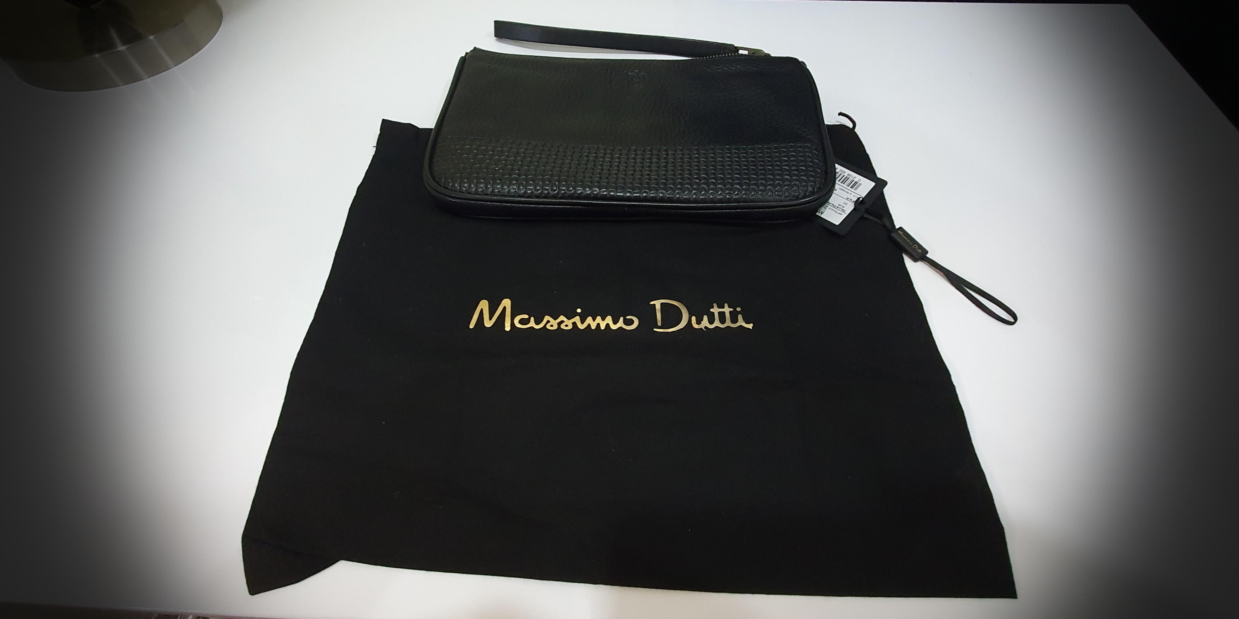 massimo dutti men's clutch bag