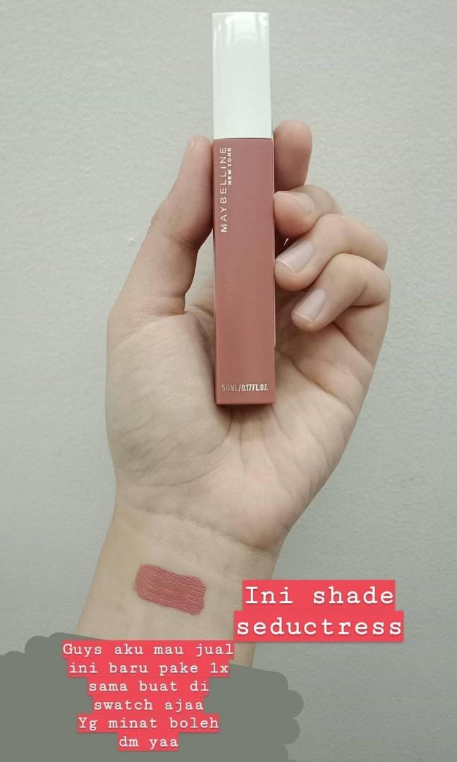 Maybelline Superstay Matte Ink Shade Seductress On Carousell
