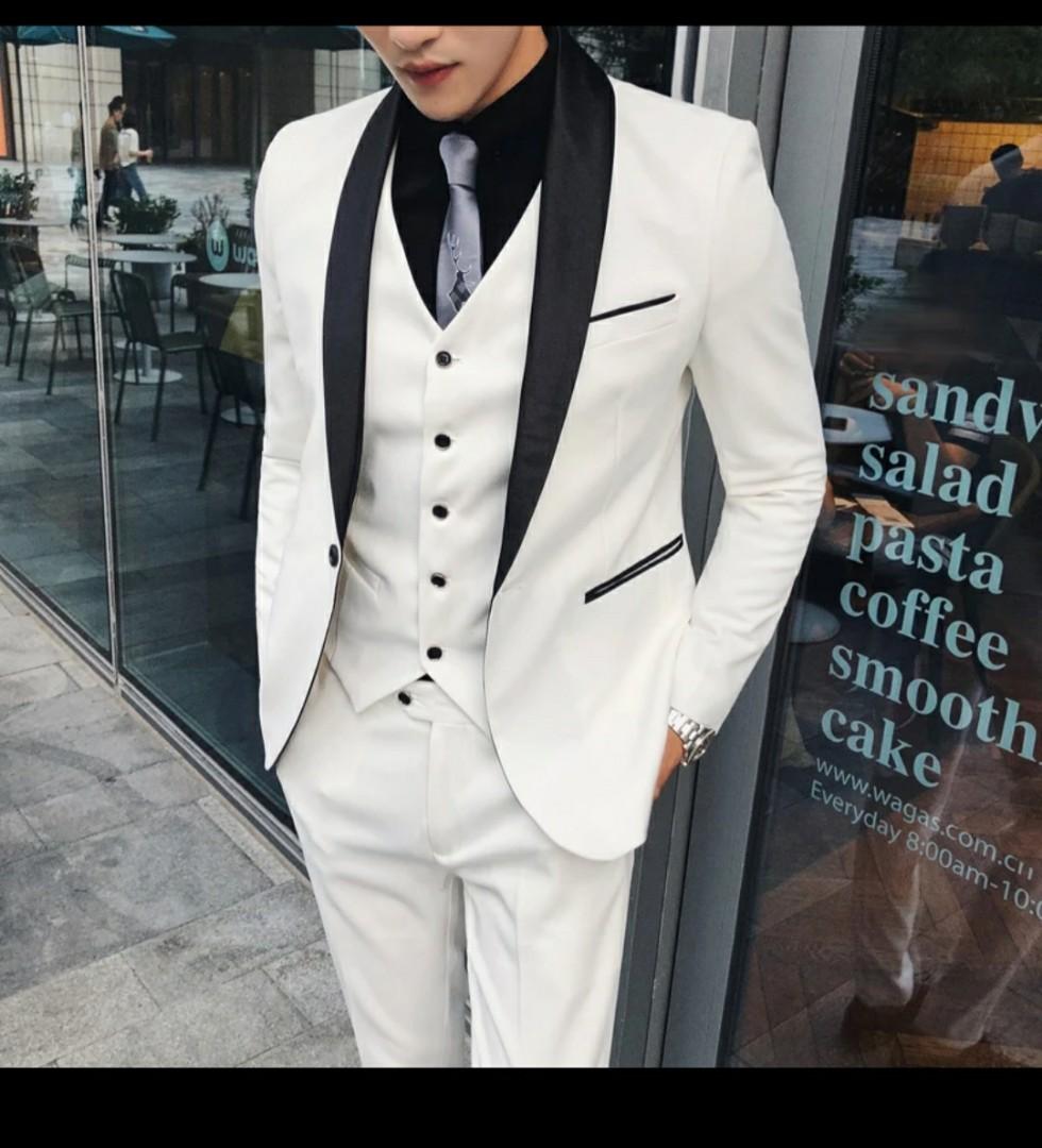 White sales formal suit