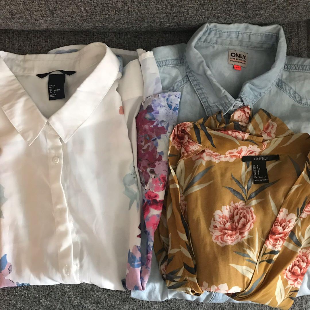 Moving Sale All 7 H M Forever21 Only More Women S Fashion Women S Tops On Carousell
