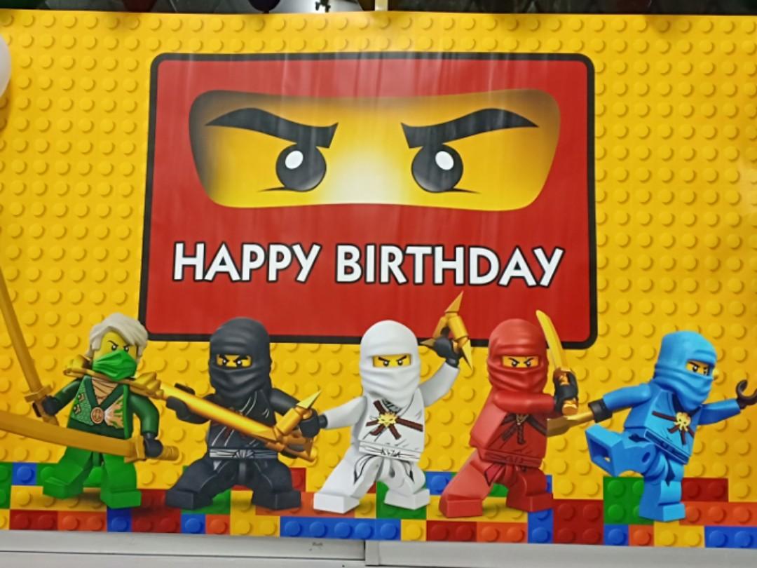 Ninjago birthday backdrop online
