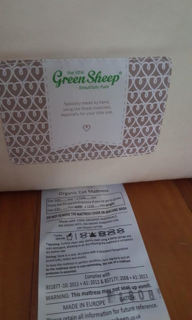 Organic Cot Mattress Babies Kids Cots Cribs On Carousell