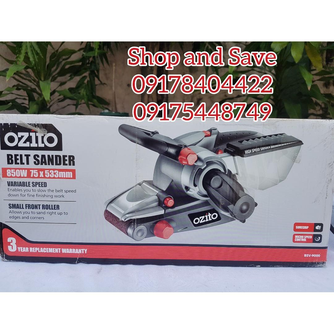 Ozito Belt Sander 850W, Furniture & Home Living, Cleaning & Homecare