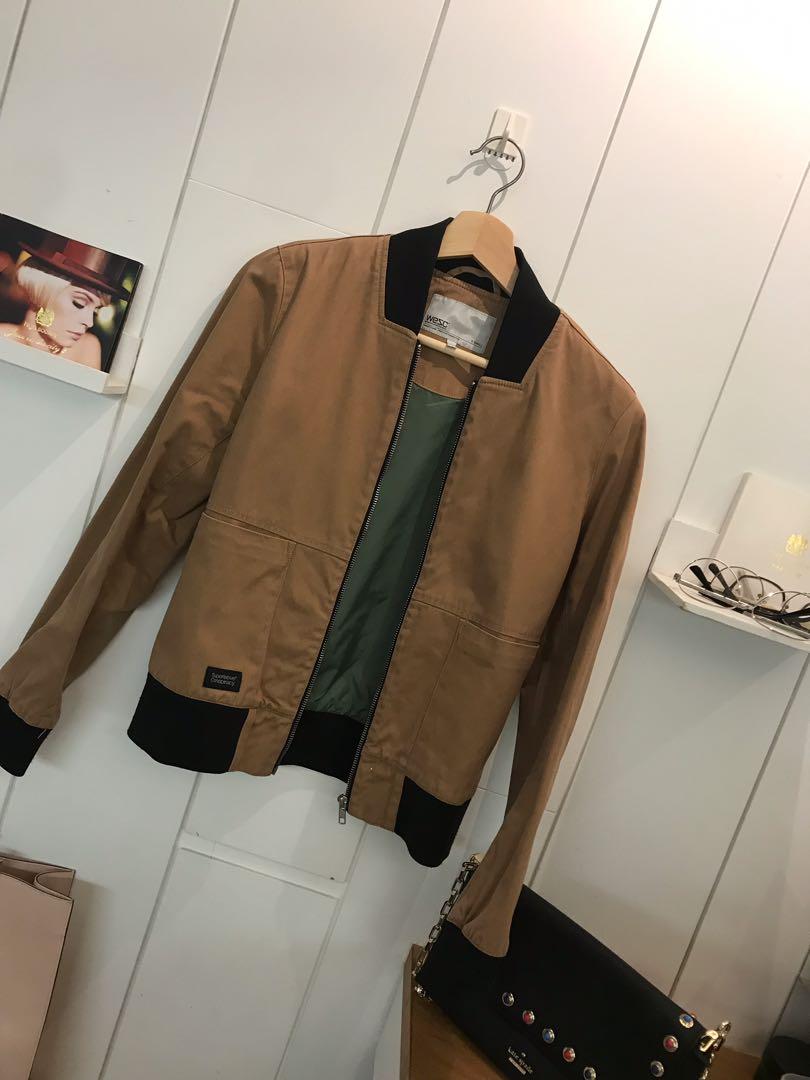 Premium WESC bomber jacket brown