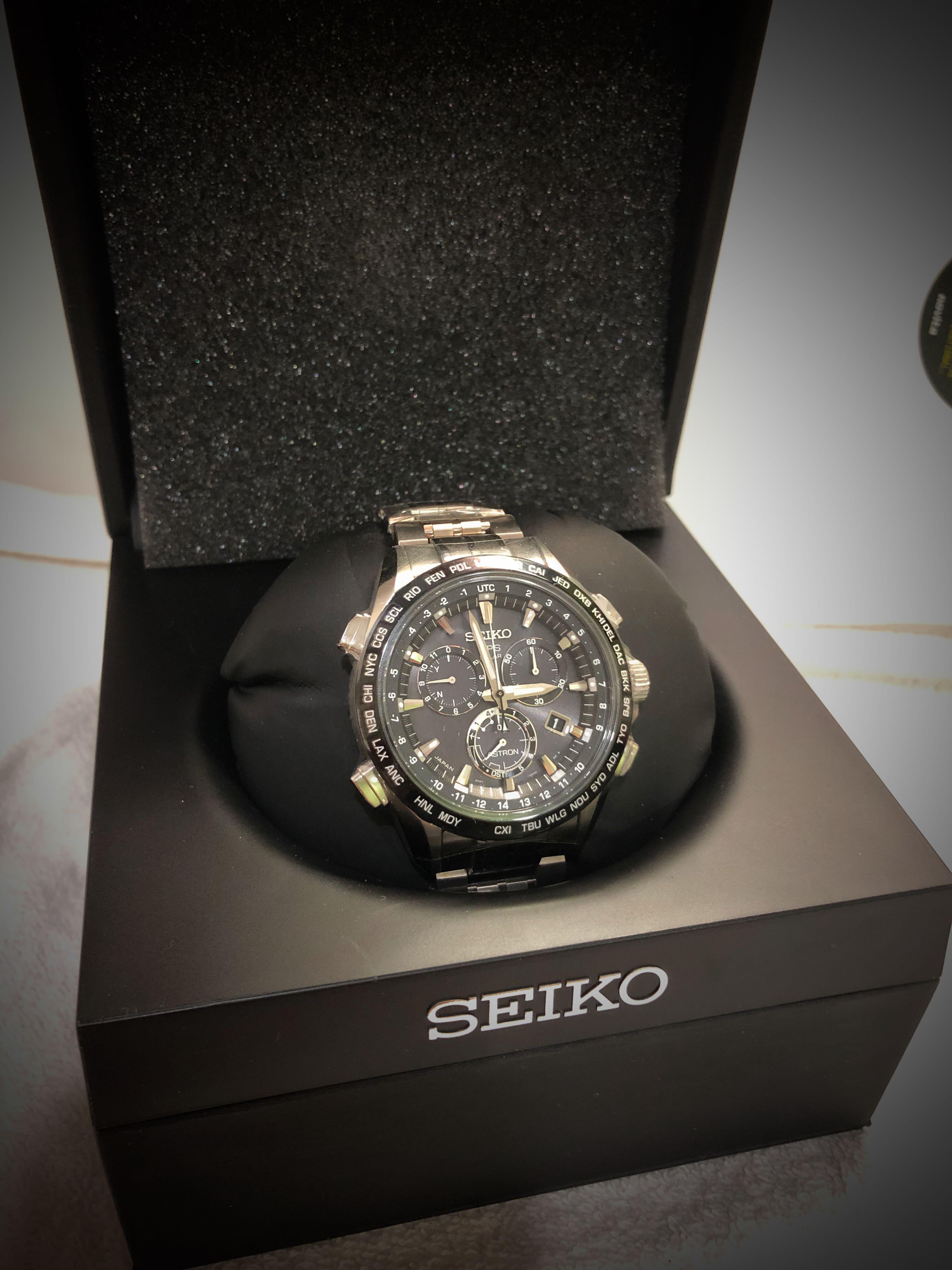Seiko GPS Solar Astron (SSE003J1), Mobile Phones & Gadgets, Wearables &  Smart Watches on Carousell