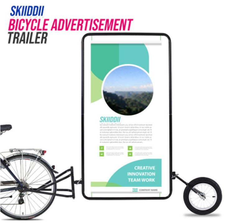 Bicycle billboard trailer hotsell