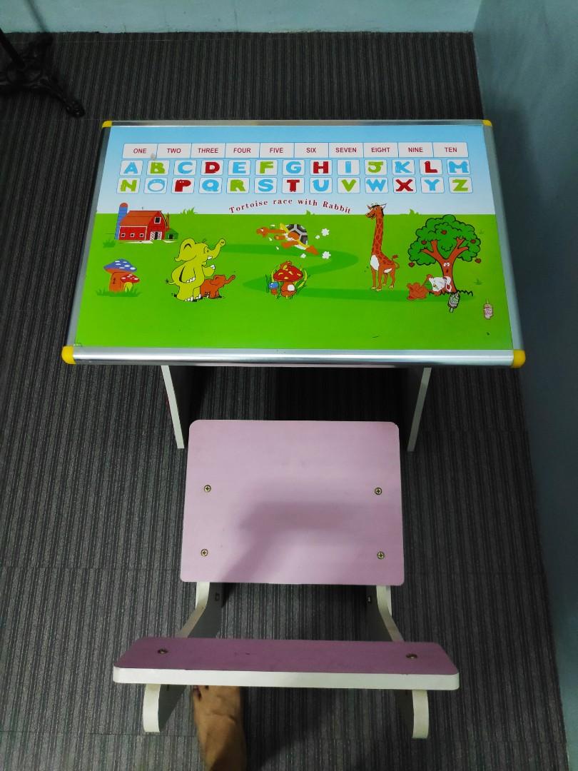 Small study table (Category: Tables & Sets) located in Quezon City. Submitted by relaksss (Listing ID 252895409, Image 2). Description: For ages 1-5 yrs old. Fairview QC Area 09273115333 #4theplanet.