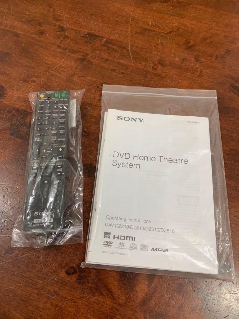Sony Home Theatre System DAV-DZ610, TV & Home Appliances, TV ...