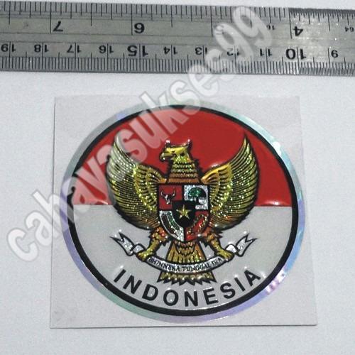 Sticker Motor Emblem Timbul Bendera Merah Putih Garuda Indonesia