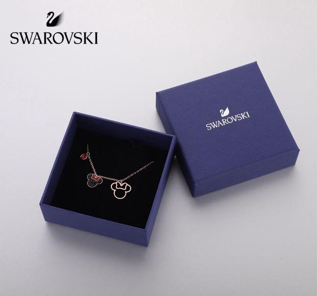 Swarovski Necklace mickey/minnie 