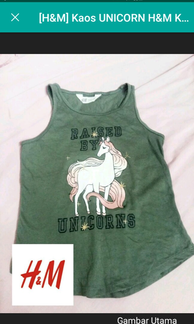Unicorn Tshirt Babies Kids Girls Apparel 8 To 12 Years On Carousell