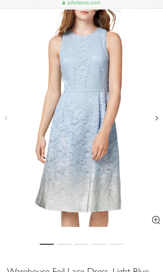 warehouse blue lace dress