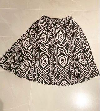 ASOS & Forever 21 Aztec Black and White Skirt