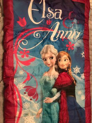 Frozen sleeping bag