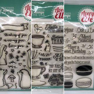 Avery Elle Scrapbook Stamps