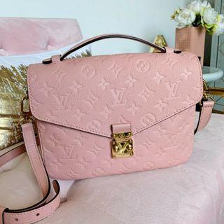 Mint Authentic Louis Vuitton LV Bag Monogram Empreinte Pochette Metis Rose Pink