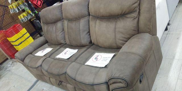 sofa recliner genuine leather
