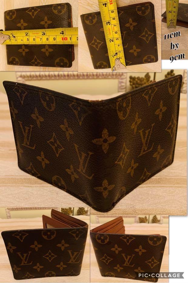 Authentic Louis Vuitton Monogram Canvas Leather Billfold Wallet, M60223