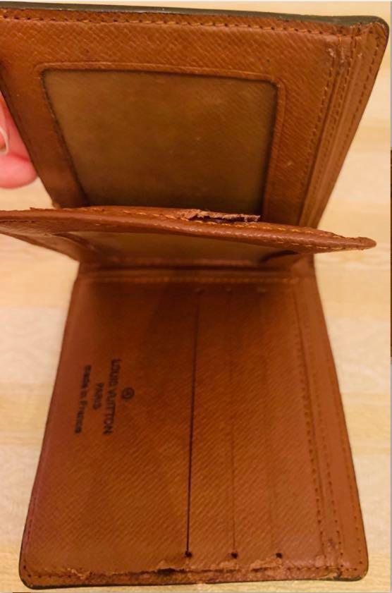 Authentic Louis Vuitton Monogram Canvas Leather Billfold Wallet, M60223 ...